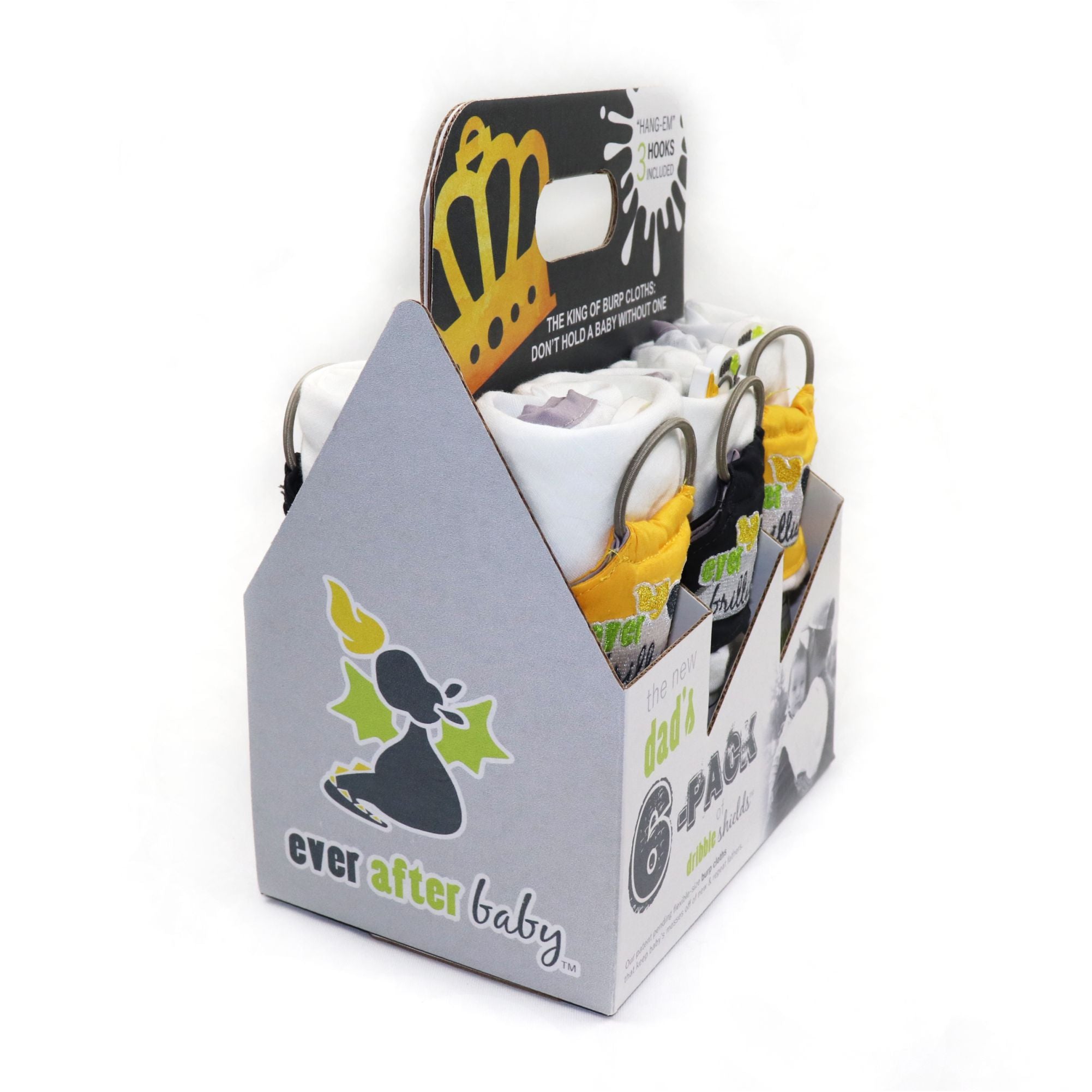 The New Dad's 6-Pack of Dribble Shields in Brilliant  The New Dad's 6-Pack of Dribble Shields in Brilliant
