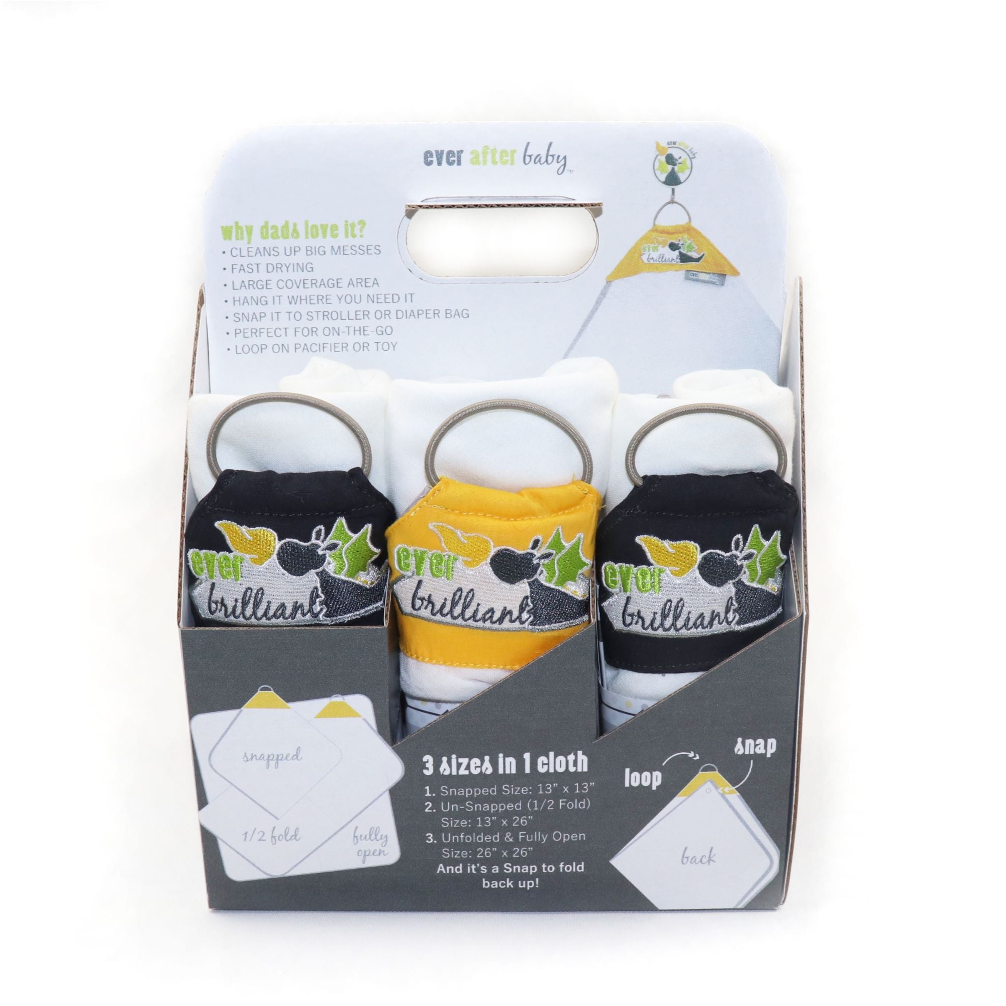 The New Dad's 6-Pack of Dribble Shields in Brilliant  The New Dad's 6-Pack of Dribble Shields in Brilliant