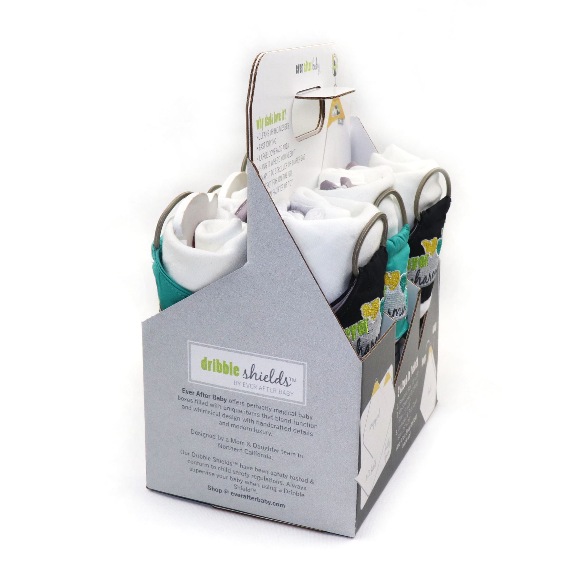 The New Dad's 6-Pack of Dribble Shields in Charming  The New Dad's 6-Pack of Dribble Shields in Charming