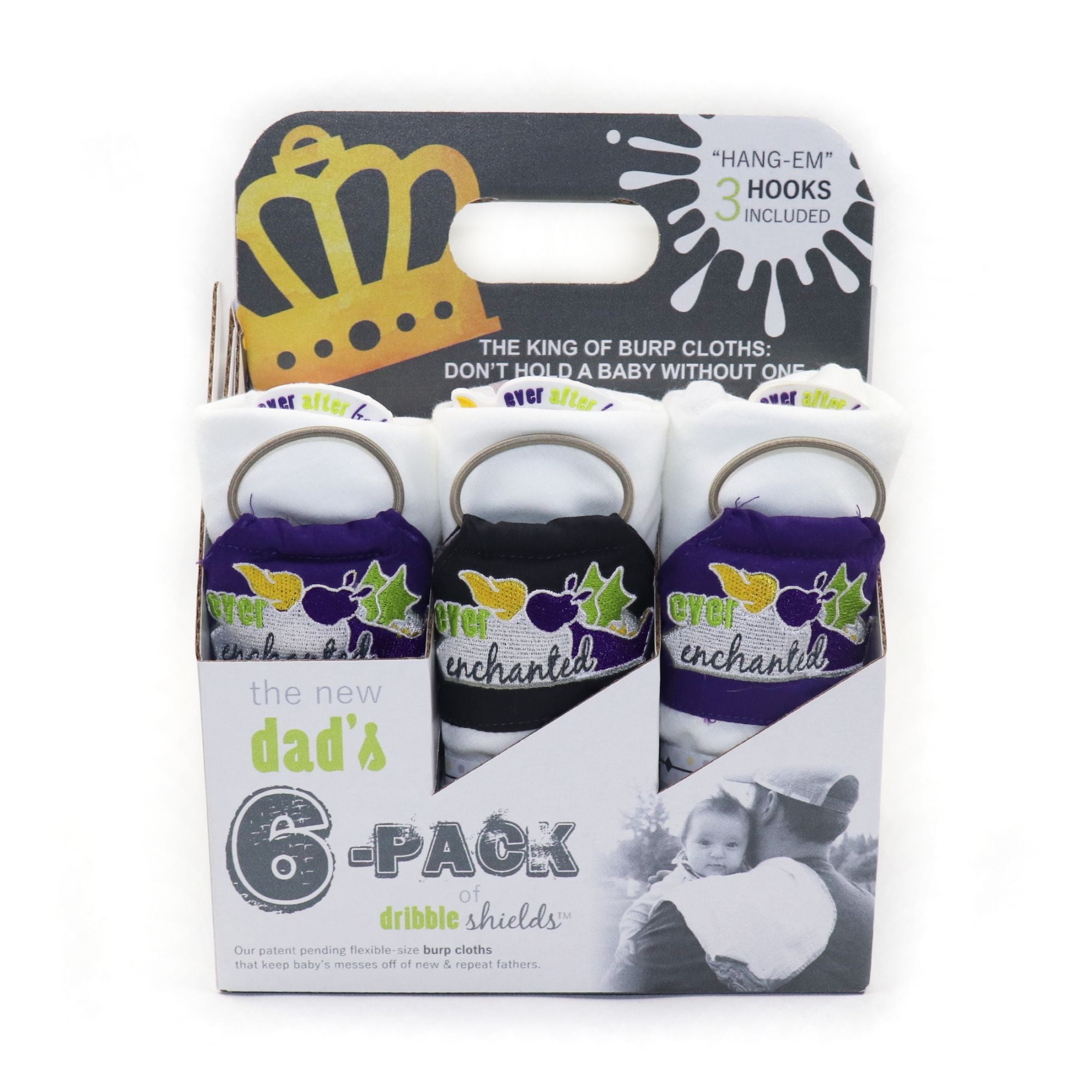 The New Dad's 6-Pack of Dribble Shields in Enchanted  The New Dad's 6-Pack of Dribble Shields in Enchanted