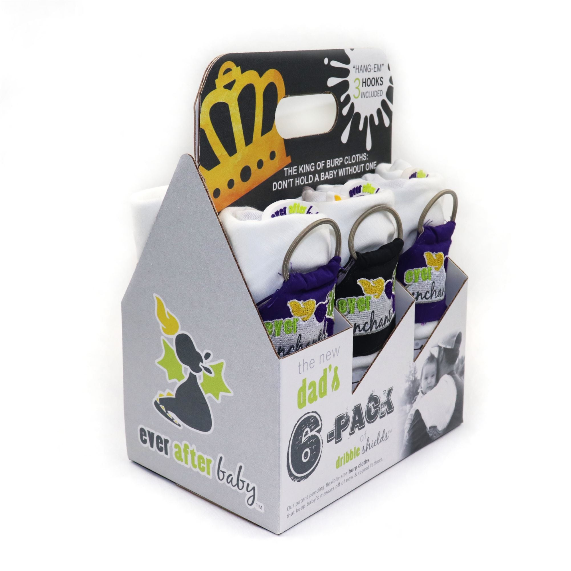The New Dad's 6-Pack of Dribble Shields in Enchanted  The New Dad's 6-Pack of Dribble Shields in Enchanted