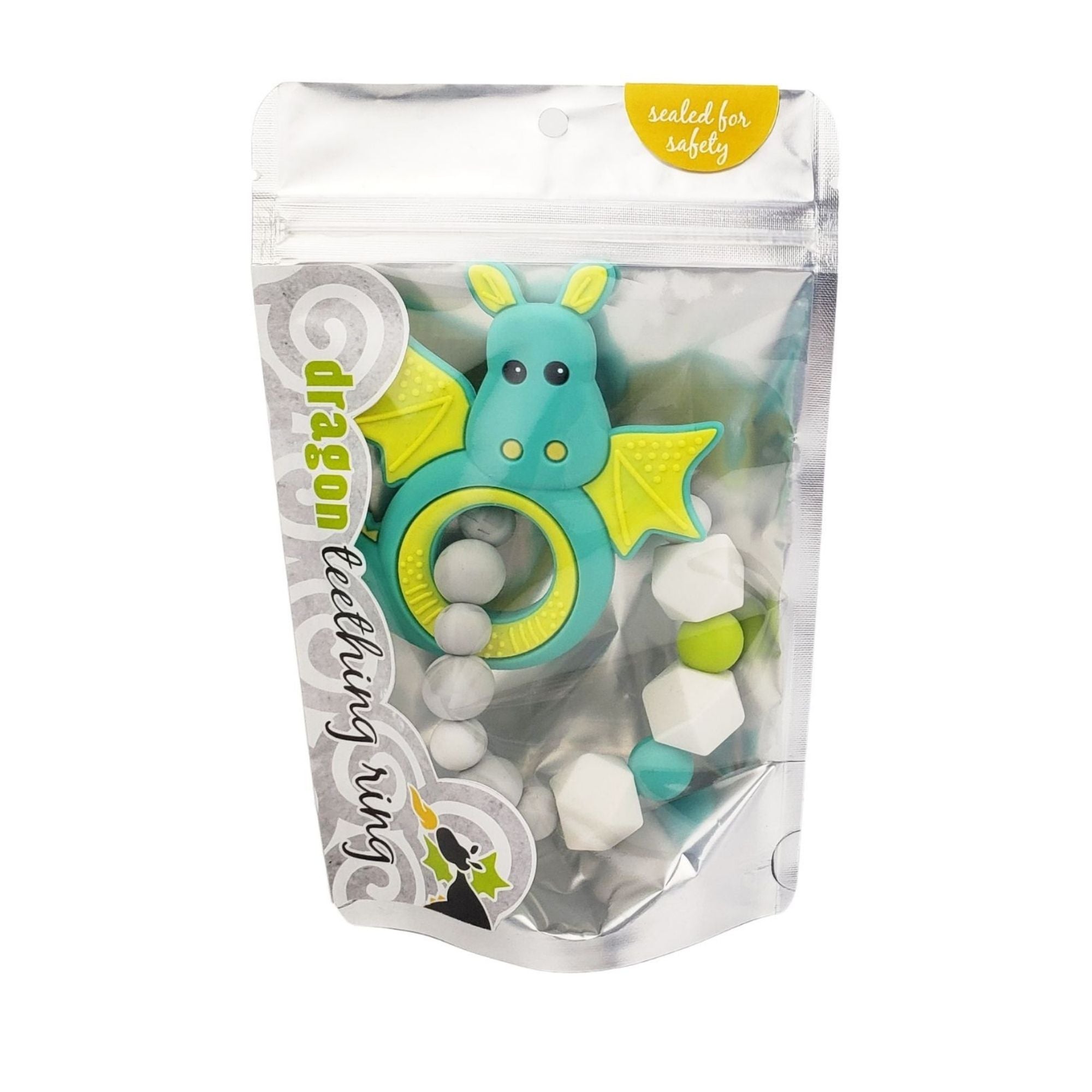 Dragon Teething Ring - Teal  Dragon Teething Ring - Teal