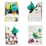 Dragon Squire Travel Toy + Multipurpose Cloth (Teal)  Dragon Squire Travel Toy + Multipurpose Cloth (Teal)