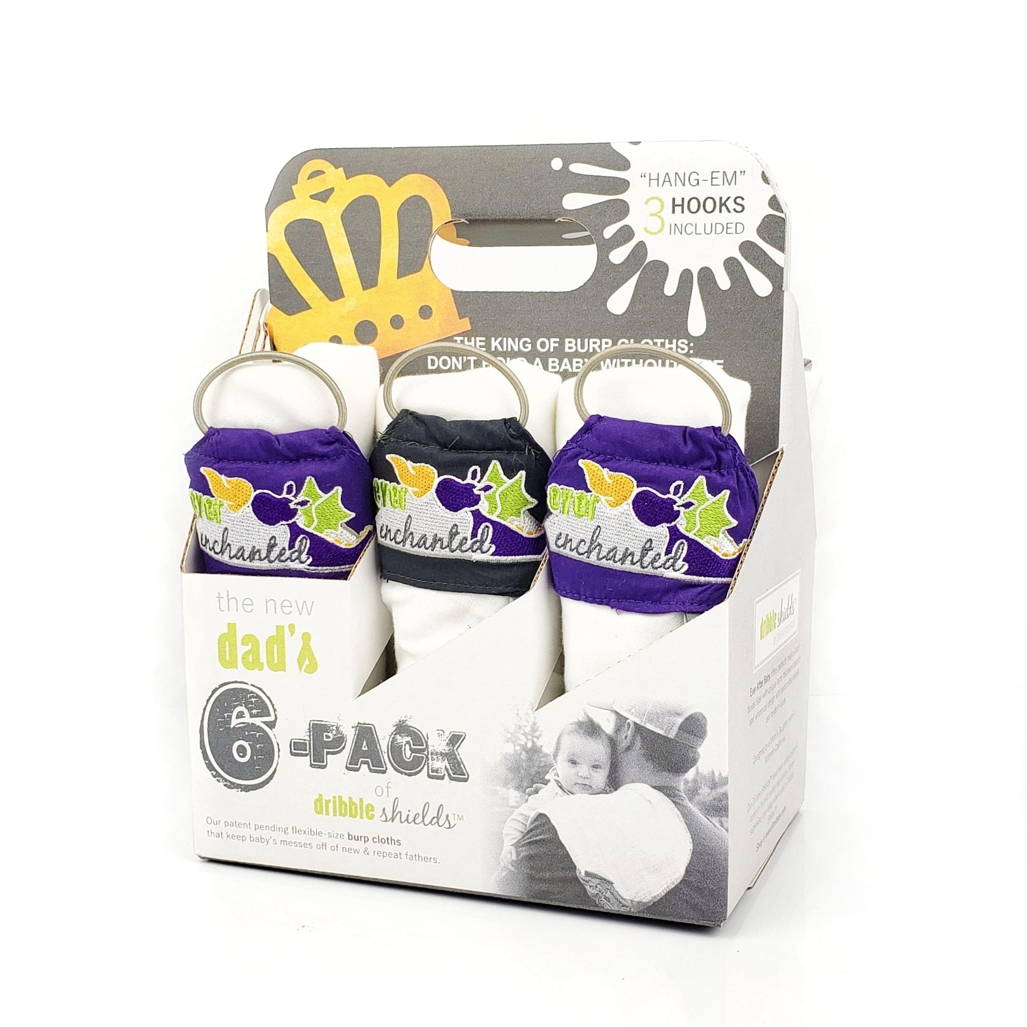 The New Dad's 6-Pack of Dribble Shields in Enchanted  The New Dad's 6-Pack of Dribble Shields in Enchanted