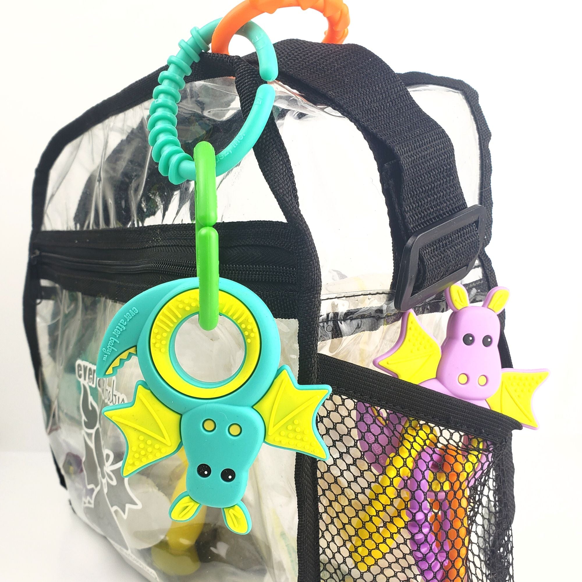 Linkable Dragon Teether - Teal  Linkable Dragon Teether - Teal