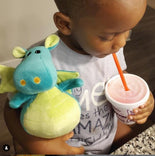 Dragon Squire Travel Toy + Multipurpose Cloth (Teal)  Dragon Squire Travel Toy + Multipurpose Cloth (Teal)