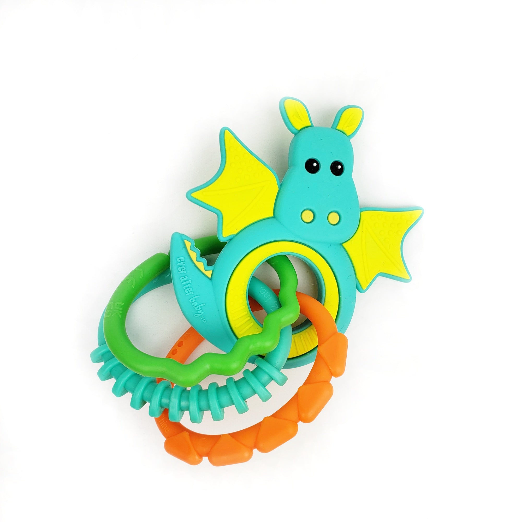 Linkable Dragon Teether - Teal  Linkable Dragon Teether - Teal