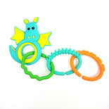 Linkable Dragon Teether - Teal  Linkable Dragon Teether - Teal