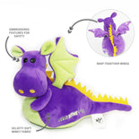 Dragon Squire Travel Toy + Multipurpose Cloth (Purple)