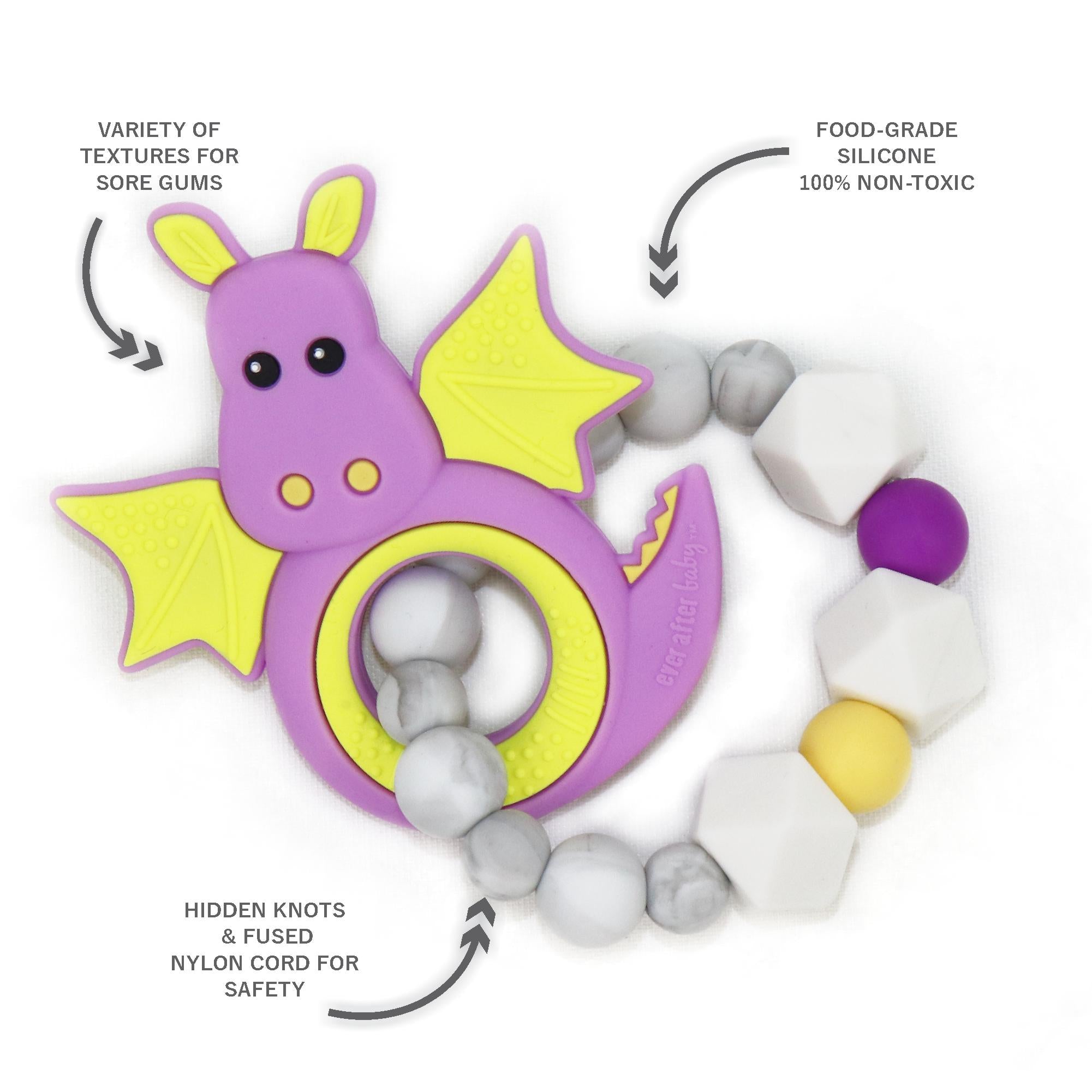 Dragon Teething Ring - Purple  Dragon Teething Ring - Purple