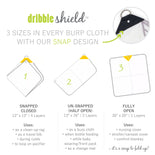 Dribble Shield™ 2-pack Multipurpose Cloths in Enchanted  Dribble Shield™ 2-pack Multipurpose Cloths in Enchanted