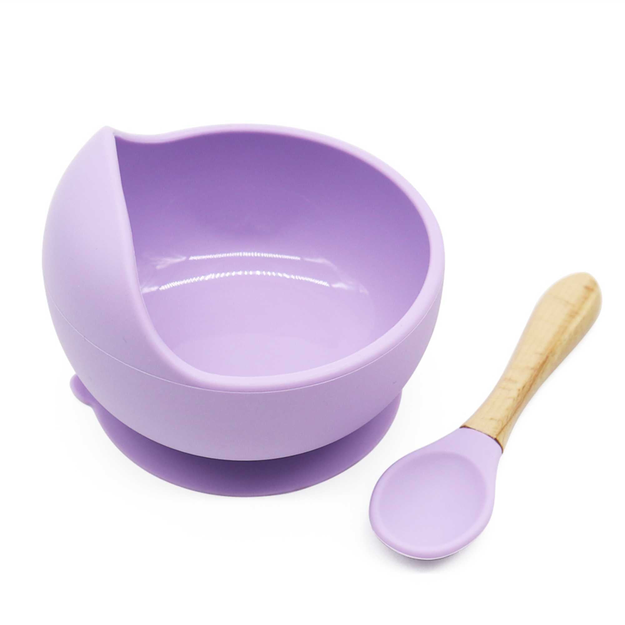 Magic Stay-put Baby Bowl & Spoon Set in Enchanted Purple  Magic Stay-put Baby Bowl & Spoon Set in Enchanted Purple