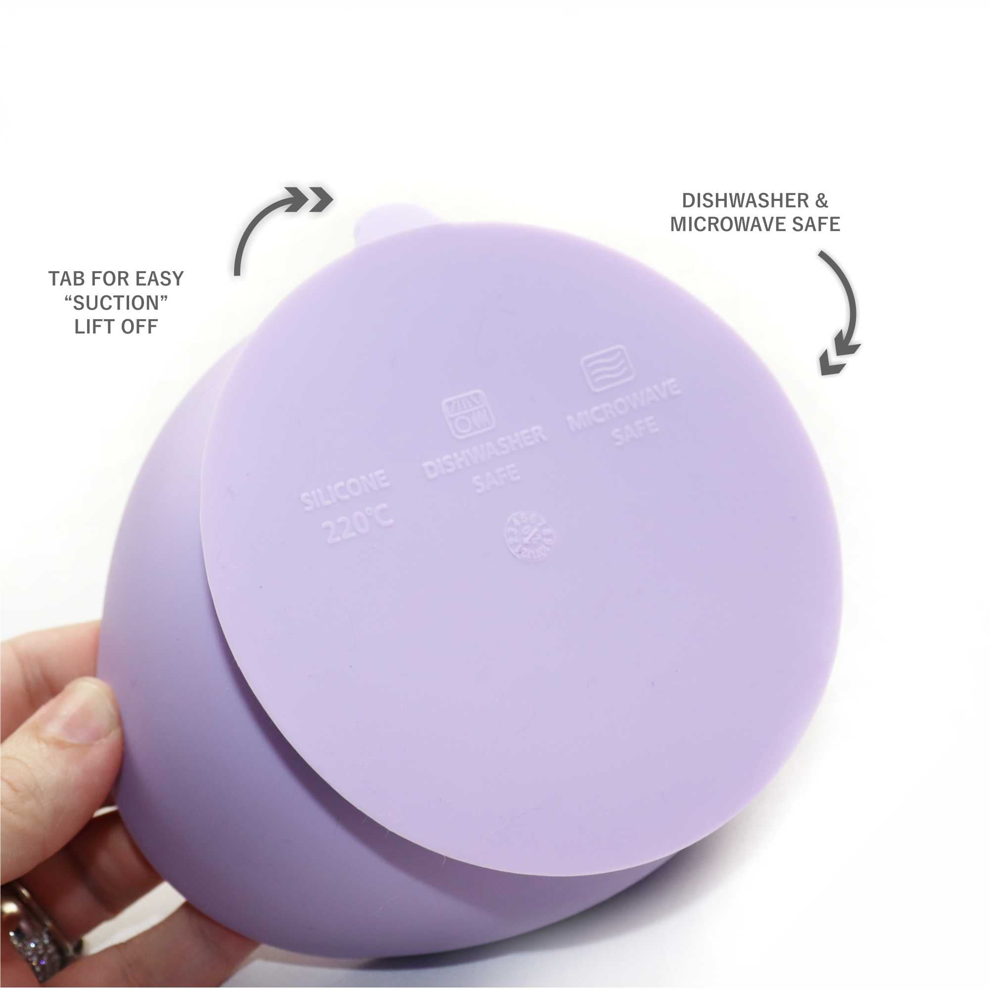 Magic Stay-put Baby Bowl & Spoon Set in Enchanted Purple  Magic Stay-put Baby Bowl & Spoon Set in Enchanted Purple