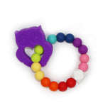 Owl Teething Ring in Enchanted Purple  Owl Teething Ring in Enchanted Purple