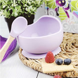 Magic Stay-put Baby Bowl & Spoon Set in Enchanted Purple  Magic Stay-put Baby Bowl & Spoon Set in Enchanted Purple