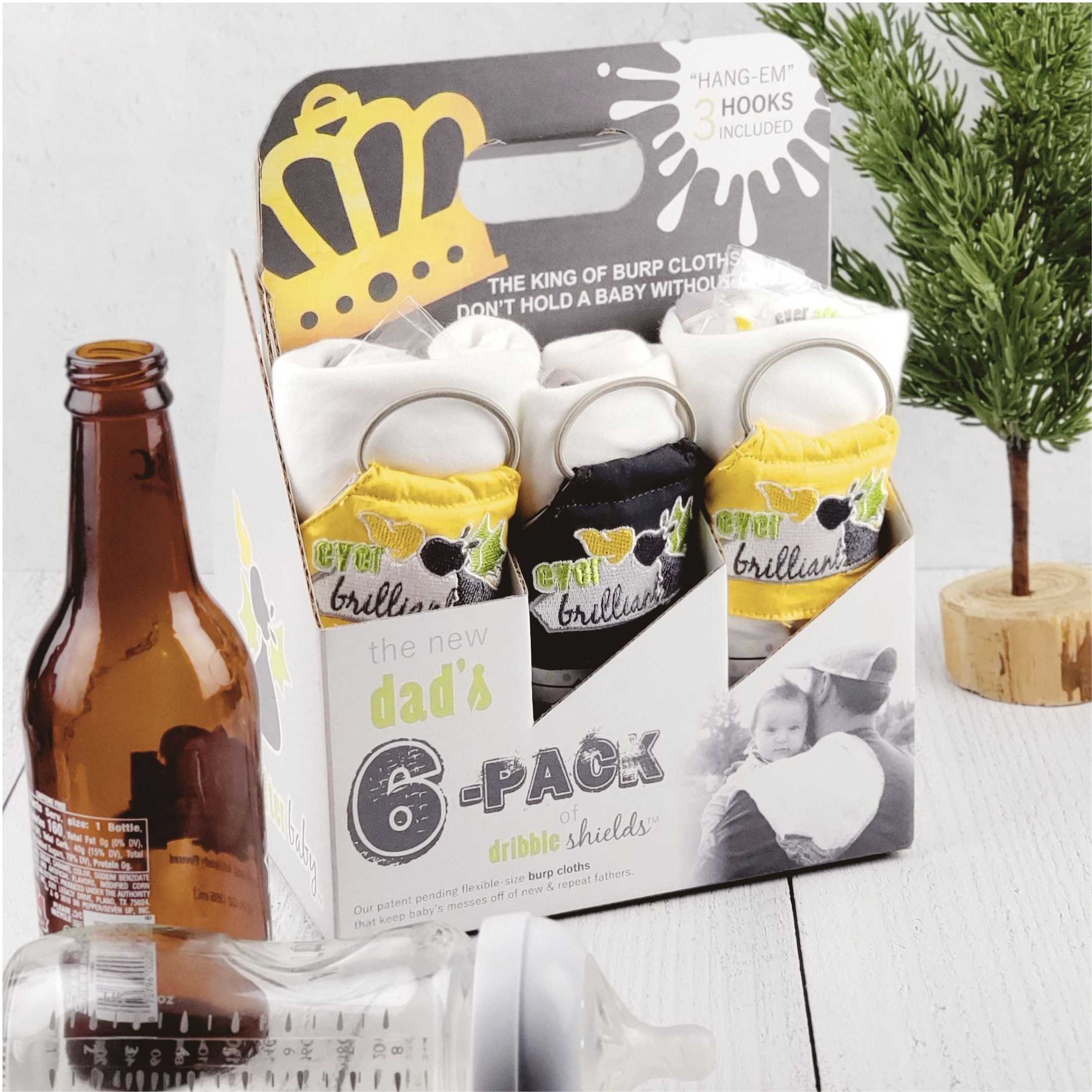 The New Dad's 6-Pack of Dribble Shields in Brilliant  The New Dad's 6-Pack of Dribble Shields in Brilliant