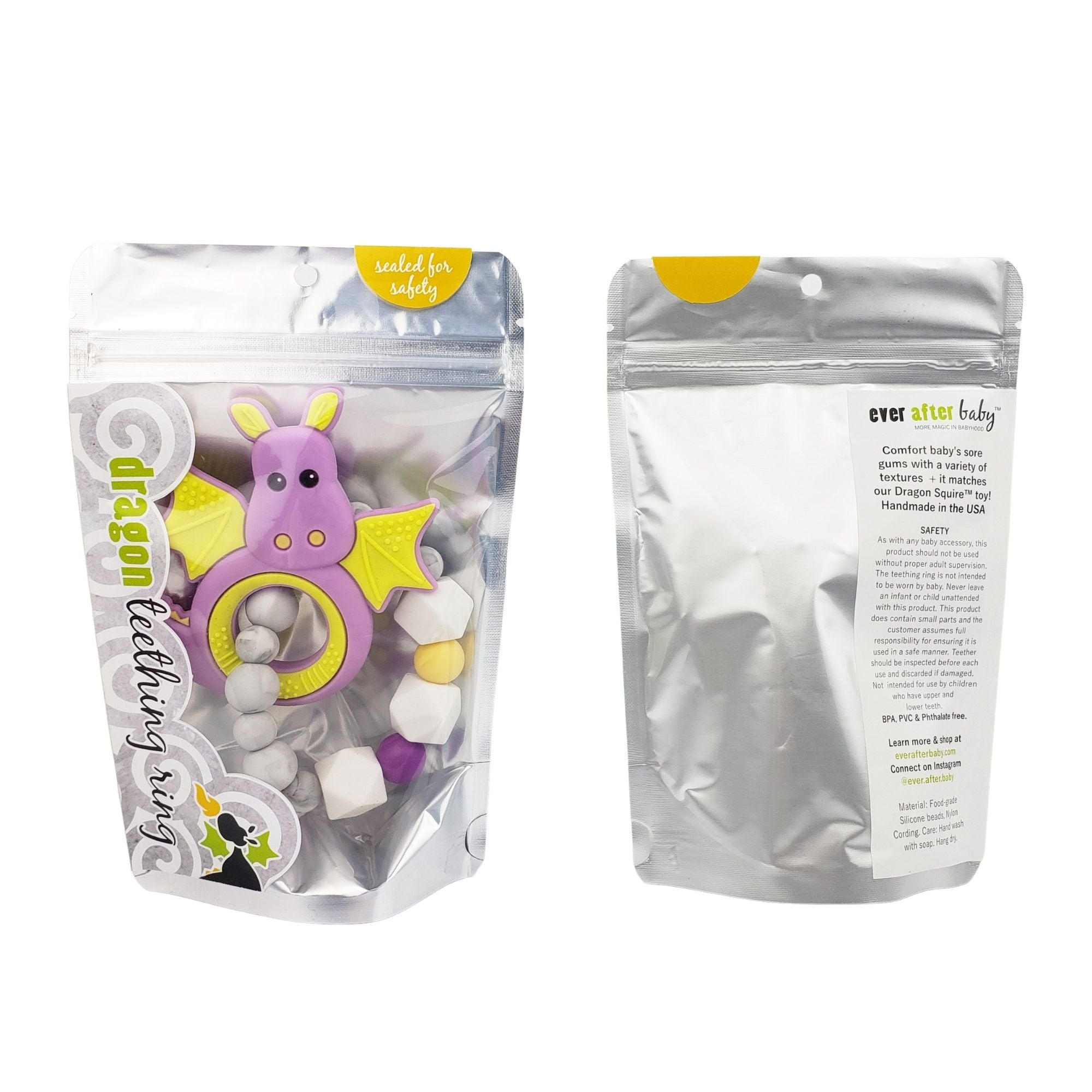 Dragon Teething Ring - Purple  Dragon Teething Ring - Purple