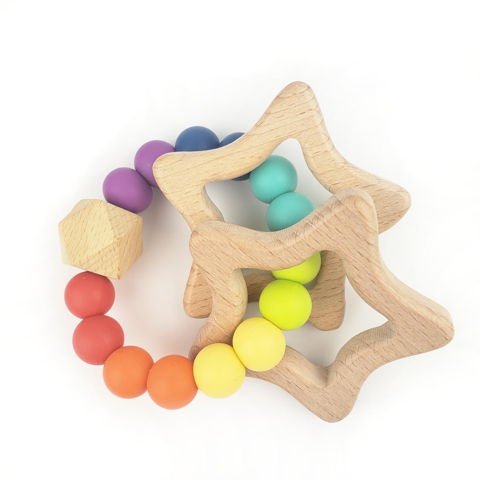 Rainbow Star Teether - Bold  Rainbow Star Teether - Bold