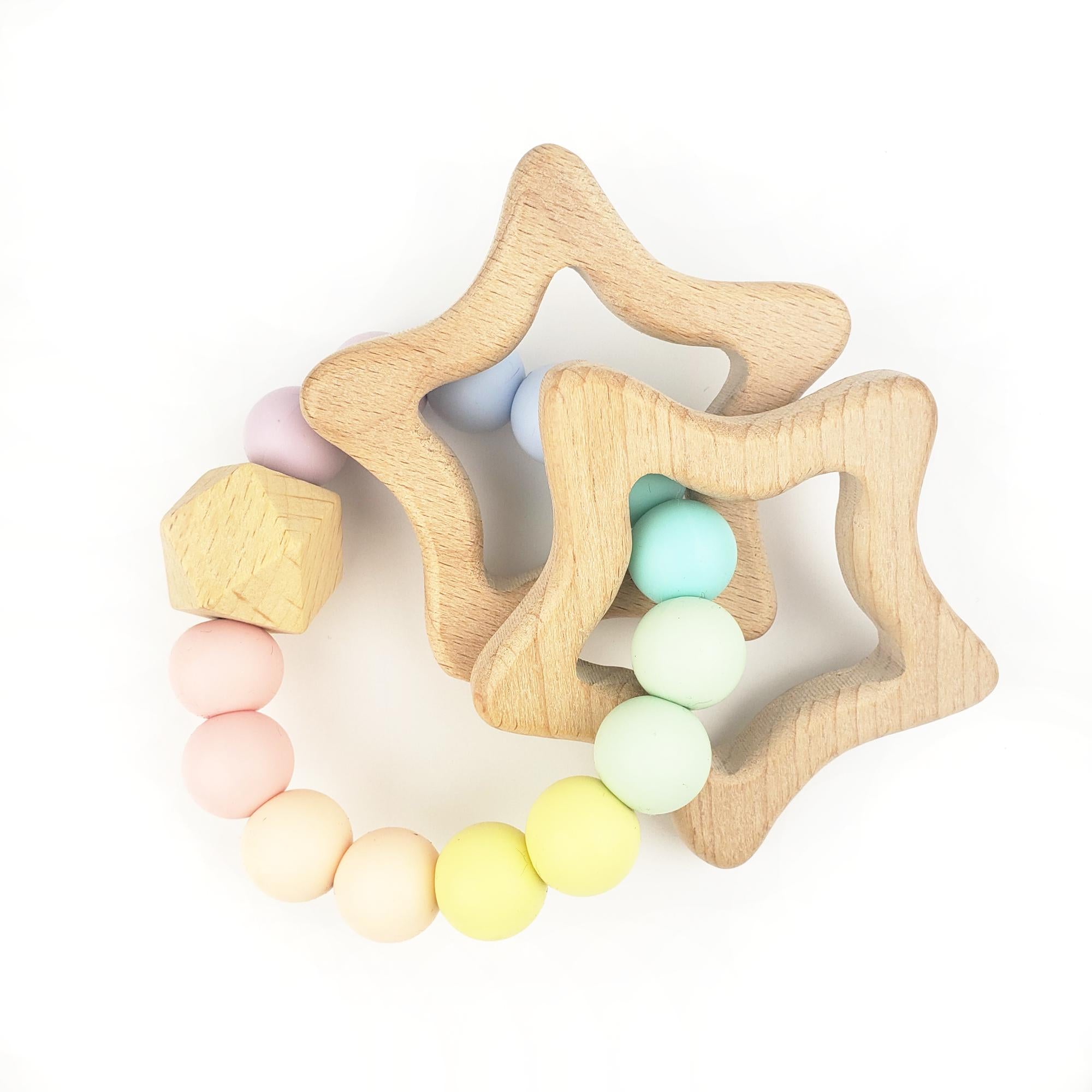 Rainbow Star Teether - Pastel  Rainbow Star Teether - Pastel