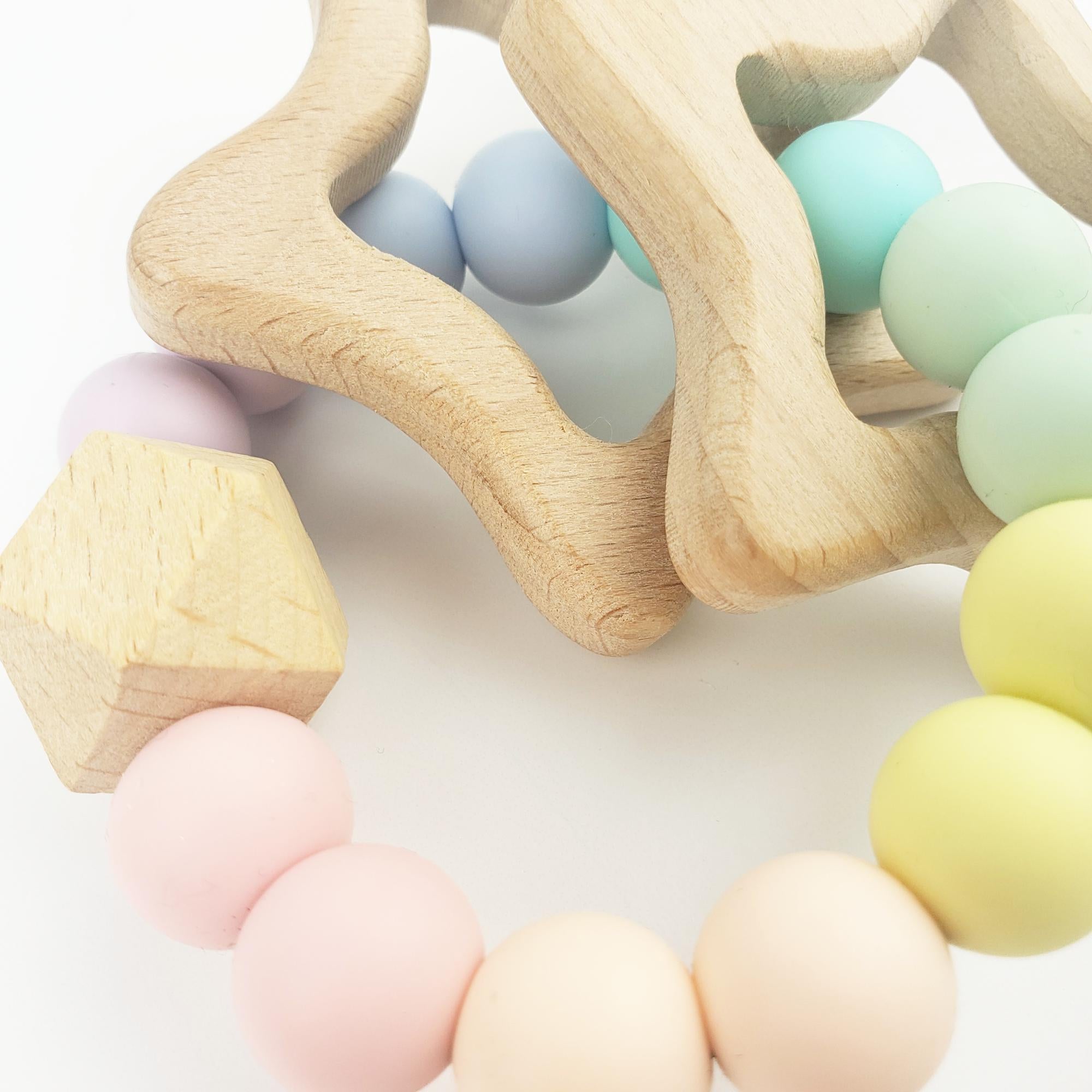 Rainbow Star Teether - Pastel  Rainbow Star Teether - Pastel