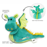 Dragon Squire Travel Toy + Multipurpose Cloth (Teal)