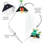 Dragon Squire Travel Toy + Multipurpose Cloth (Teal)