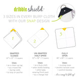 Dribble Shield™ Burp Cloths 4-pack Gift Set in Brilliant