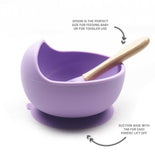 Magic Stay-put Baby Bowl & Spoon Set in Enchanted Purple